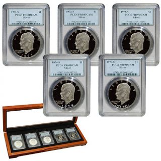Coin Collector 5 piece PR69 PCGS Dwight D. Ike Eisenhower Silver