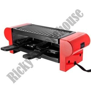  Electric Small Hibachi Raclette Grill BBQ Hot Plate Griddle