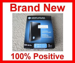  HP PD500A 500GB USB 3 0 USB 2 0 Portable External Hard Drives