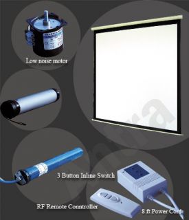 120 4 3 Electric Projector Projection Screen w Remote