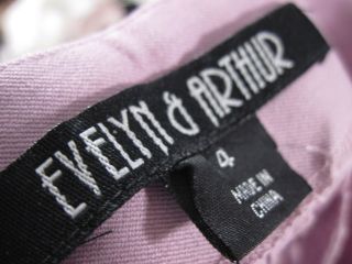 EVELYN & ARTHUR Purple Pants Slacks Trousers Sz 4