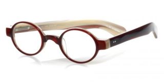 EYE BOBS CIAO RED OUTSIDE WHITE INSIDE READING GLASSES +2.00