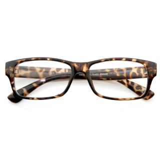  Fashion Rectangular Thick Bold Frame Clear Len Eye Glasses