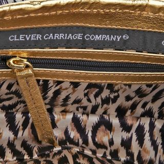 Clever Carriage Company Hand Interwoven Leather Baguette at