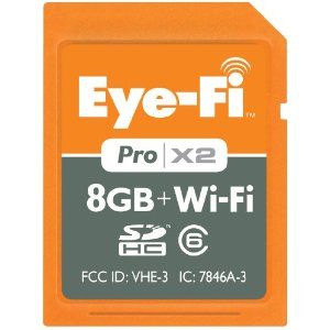 Eye Fi Pro X2 8GB Class 6 SDHC WiFi Flash Memory SD Card Wi Fi Eye Fi