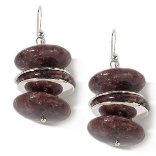 Jay King Purple Paradise Stone Sterling Silver Earrings at