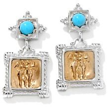  psyche and eros turquoise intaglio earrings $ 83 97 $ 179 95