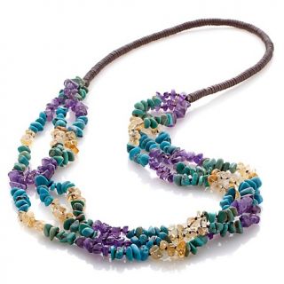Jewelry Necklaces Beaded Sally C Treasures Yellow/Purple/Blue