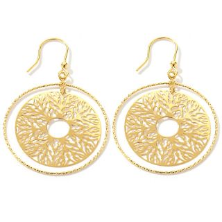 Technibond® Round Hanging Floral Drop Earrings