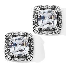 xavier 4 58ct absolute emerald 2 tone frame earrings $ 89 95