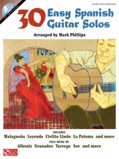 30 Easy Spanish Guitar Solos Book CD Easy Guitar Tab