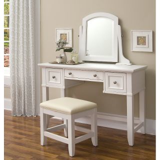 House Beautiful Marketplace Home Styles Naples Vanity Table and Bench