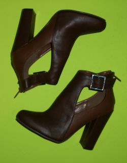 Womens Shoes Michael Anthony Size 7 5 Brown 4 5 Heel Ankle Strap