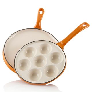 Wolfgang Puck Cast Iron Aebleskiver Pan and 10 Griddle