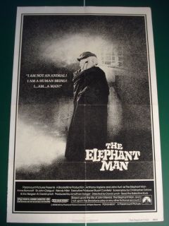 The Elephant Man 1980 ORIGINAL Movie Poster 27x40 David Lynch Anthony
