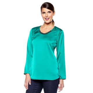 Fashion Tops Blouses G by Giuliana Rancic Embellished Neckline