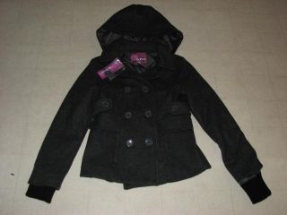 Epic Threads Wool Hoodie Peacoat Black Gray for Girls Sz s M XL $79 99