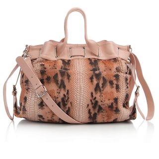 Barr + Barr Genuine Reptile Embossed Calfskin Satchel at