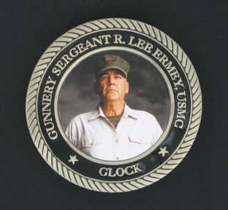 Lee Ermey Gunnery Sergeant Glock Challenge Coin