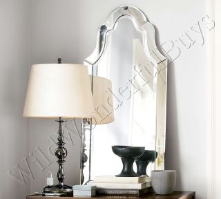 Frameless Elise Wall Mirror Beveled Arched 42 Arch LG
