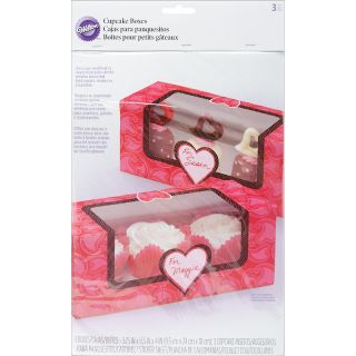 111 4048 wilton cupcake box 3 cavity 3 pack you bake me smile rating