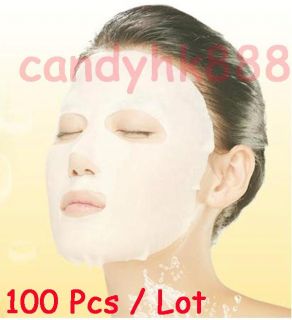 100pcs Skin Care DIY Fiber Facial Mask Paper Eye Mask