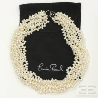 Erwin Pearl White Freshwater Pearl Multi Strand Necklace