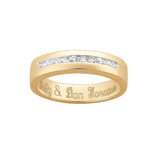 106 9775 gold plated engraved cz wedding band note customer pick