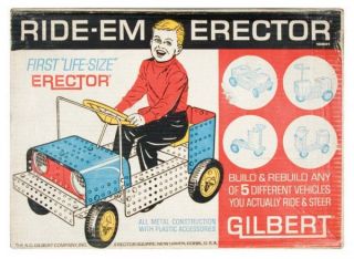 Gilbert Erector Set 1965 Ride Em RARE Vintage Toy Collector Vehicles