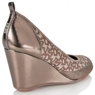 DKNY Active Summit II Leather and Suede Wedge Pump