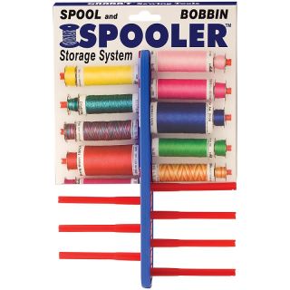 110 2753 blue feather spooler spool and bobbin storage system rating