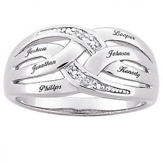  silver mother s diamond accent name ring rating 6 $ 115 00 s h $ 5 95