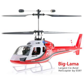 Esky 2 4G Big Lama 4CH RC Helicopter RTF Red Includes FMS