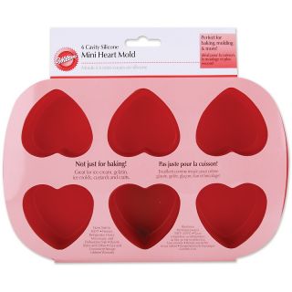 109 8894 wilton wilton 6 cavity silicone baking mold heart rating be