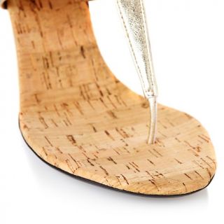 VANELi Leather Slingback Sandal with Cork Wedge