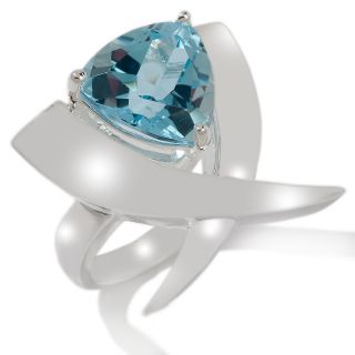 Silver Destinations Coronation Collection 5.6ct Sky Blue Topaz Ring
