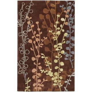 Home Home Décor Rugs Floral Rugs Surya Cosmo Ultra Brown Rug   3