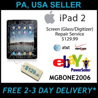 Auction for (1) Apple iPad 2 Glass & Digitizer Repair Service .