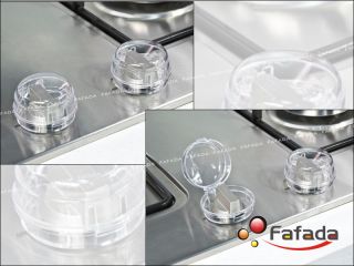 Fabe 4 Pcs Baby Safety Stove Knob Cover Lock Guard Gas Fuel Knob Cover