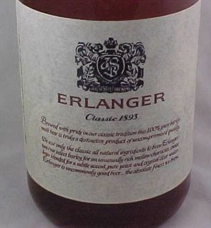 Erlanger Bottle Display Large Plastic Beer Bottle for 1970s Era with