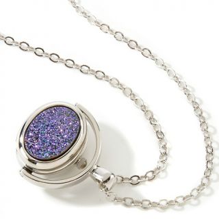 Colleen Lopez Drusy Flip Pendant Watch with 28 Chain