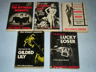 Vintage 60s Erle Stanley Gardner Perry Mason HCDJ Books