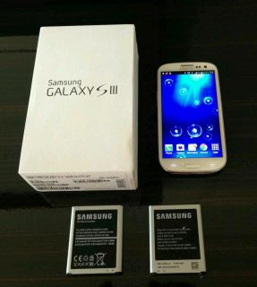 Samsung Galaxy S III SGH T999 16GB Marble White Unlocked Rooted 32gb
