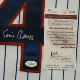 Ernie Banks Mr Cub Autographed Signed Chicago Cubs Jersey w JSA COA