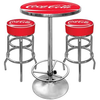 Coca Cola Ultimate Gameroom Combo   2 Bar Stools and a Table