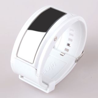 Mirror Face White Watch 125 with LED Scrolling Message