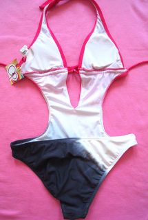Op Pink Monokini Swimwear One Piecce Cut Out Swimsuit L