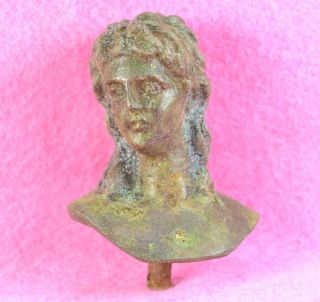 Greco Roman Bronze Bust of Eros Cupid God of Love and Attraction