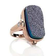 violet blush drusy and swiss blue topaz ring $ 139 90 $ 179 90