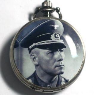 Erwin Rommel Afrika Corps WW2 Hero Pocket Watch TP13
